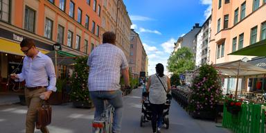 Rörstrandsgatan i Vasastan, Stockholm, stadsdelen som nu toppar listan över Sveriges dyraste bostadsrätter.