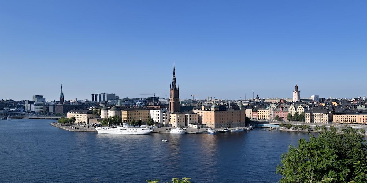 Vy över Stockholm, där invånarna nu uppmanas att minska sin vattenförbrukning.