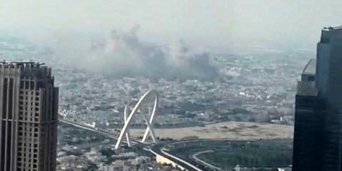 Rök stiger efter en explosion i Doha, Qatar, på tisdagen den 9 september 2025.