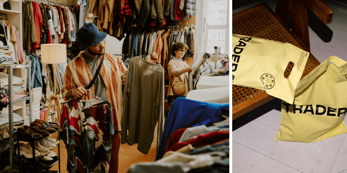 Second hand växer så det knakar och Tradera växlar upp. (Foto: Canva och Tradera)