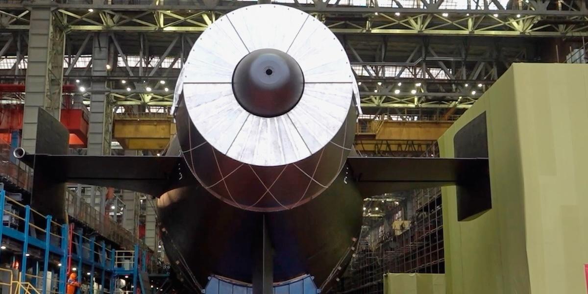 Rysslands nya atomubåt ”Khabarovsk” invigdes nyligen.
