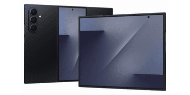 Sjukt cool vikbar telefon. (Foto: Samsung)