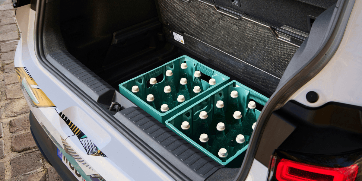 Men uppfällt baksäte rymmer bagageutrymmet upp till 435 liter. (Foto: Volkswagen)