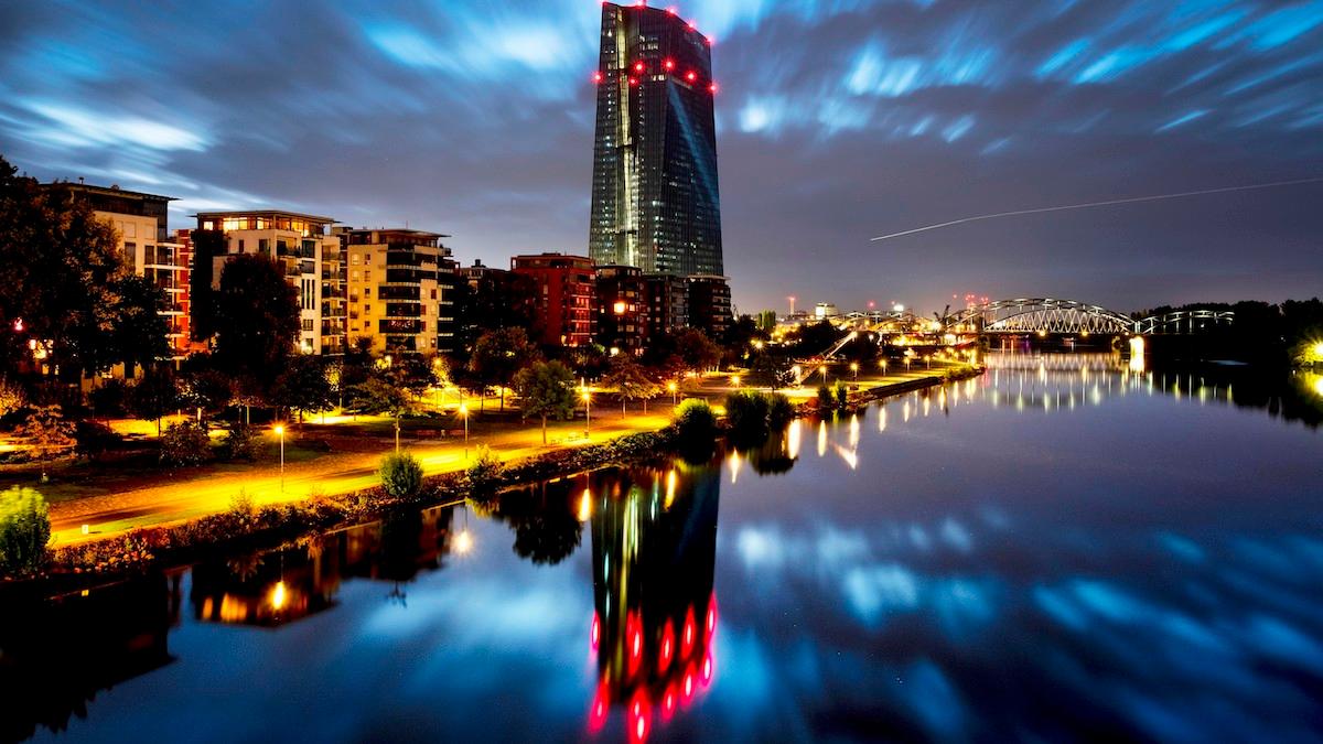 Europeiska centralbanken i Frankfurt. Dagens PS samlar dagens viktigaste börshändelser