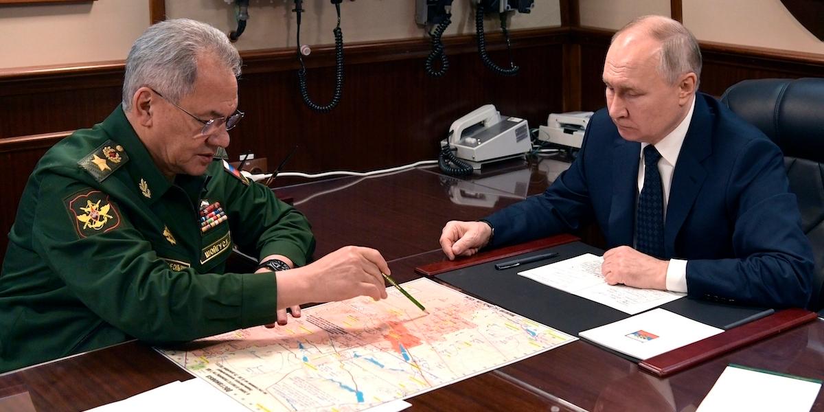 Sergei Shoigu och Vladimir Putin