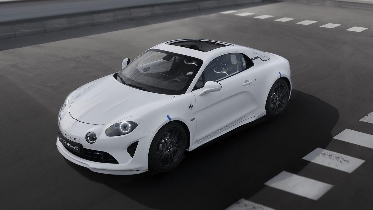 omslagsbild alpine a110 eternité snett ovanifrån