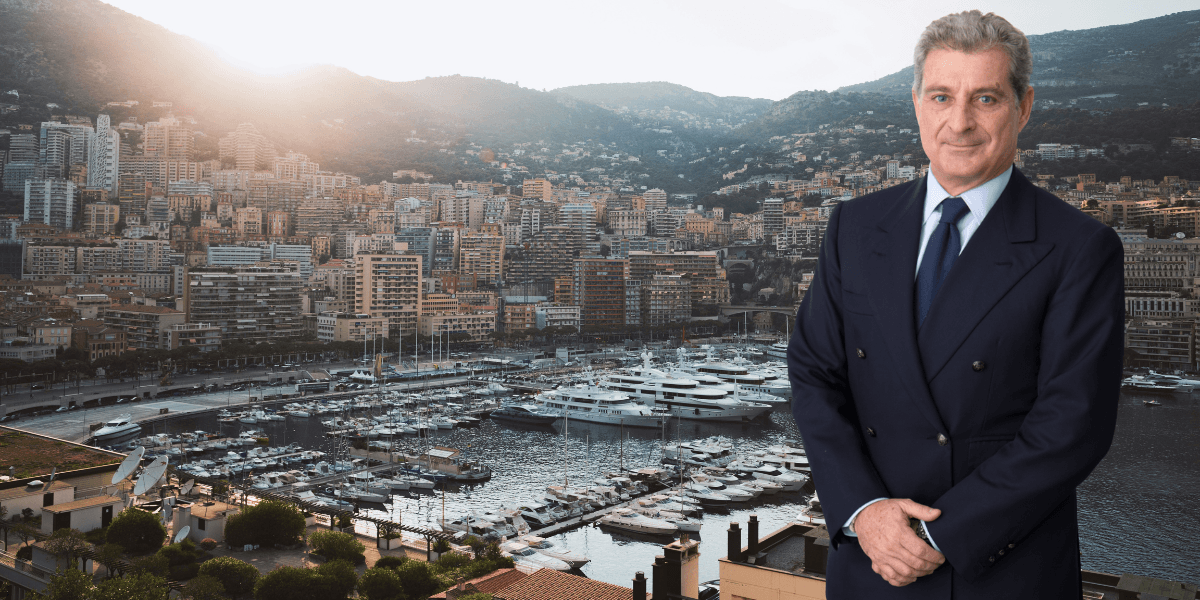 Aleco Keusseoglou, vd för Société d’Exploitation des Ports de Monaco. (Foto: M. R. on Unsplash och 2PM Monaco)