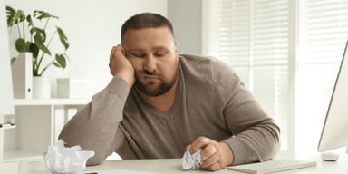 Person som har tråkigt