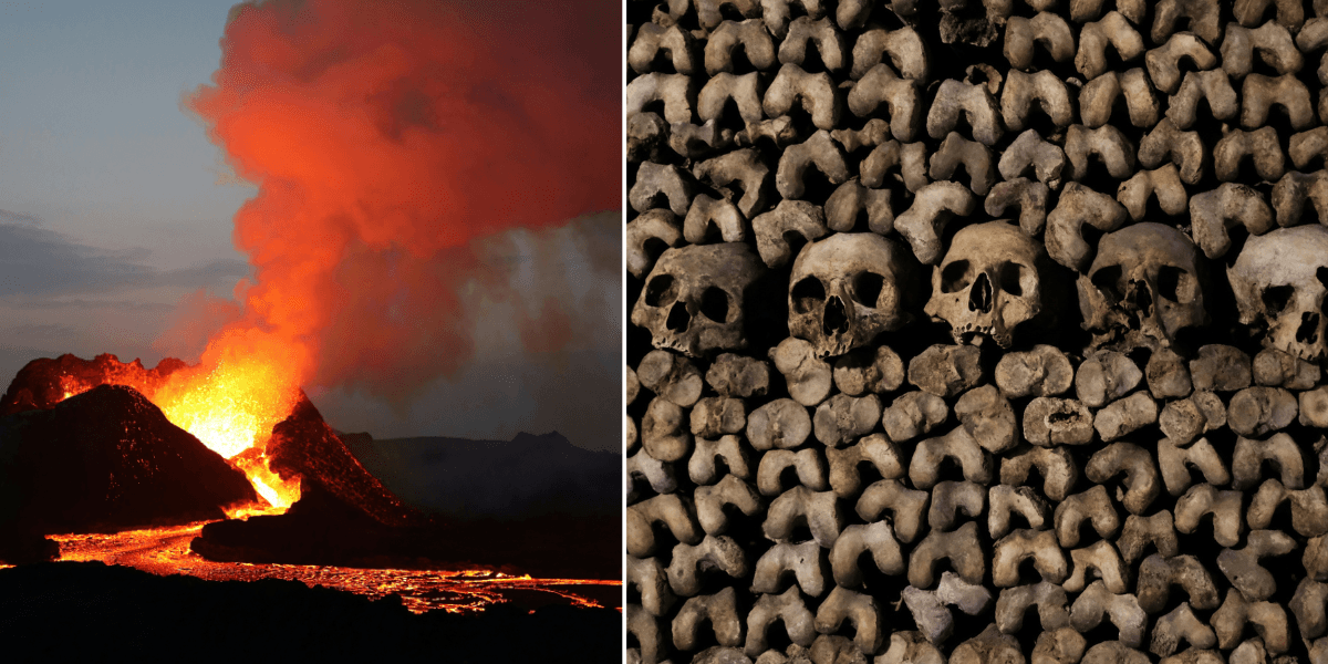 vulkanutbrott och döskallar